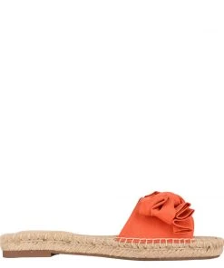 Nine West Weave Got You Bow Espadrille Slide Sandals
