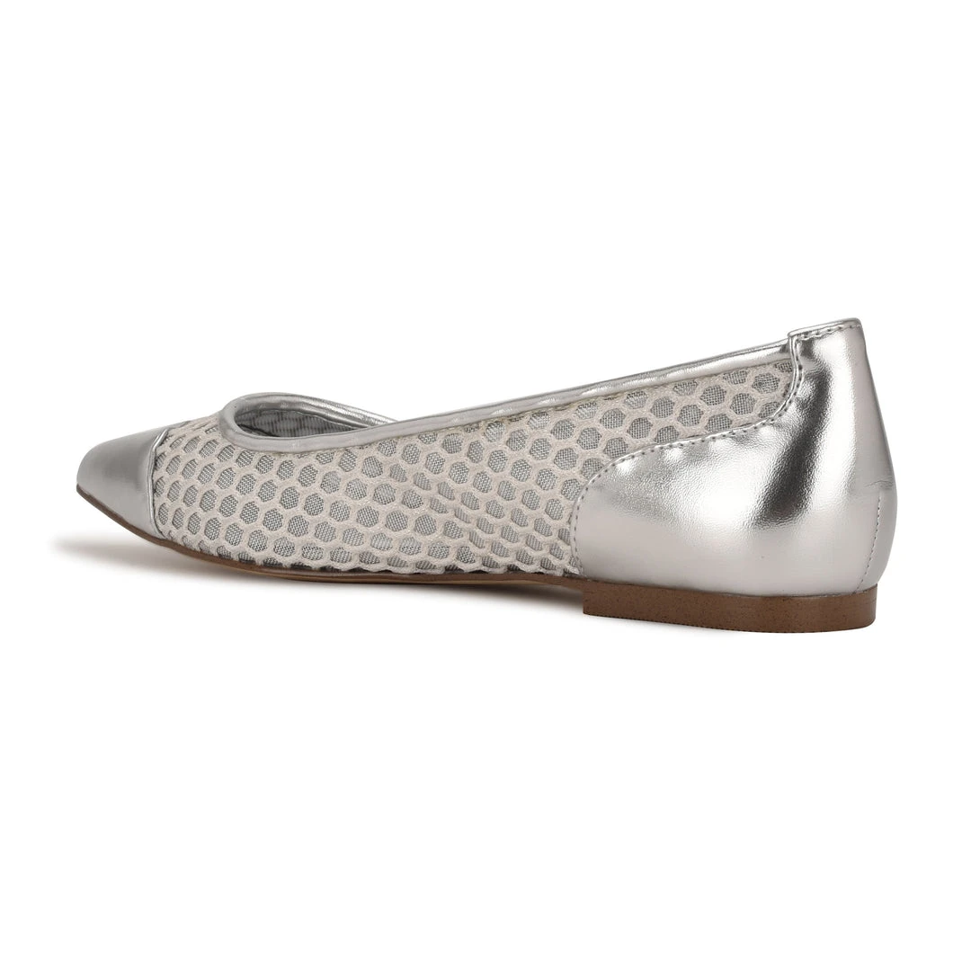 Nine West Metallic Mindset Brex Pointy Toe Flats 5 Nine West Metallic Mindset Brex Pointy Toe Flats