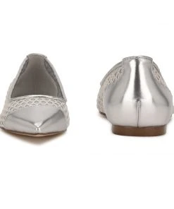 Nine West Metallic Mindset Brex Pointy Toe Flats 10 Nine West Metallic Mindset Brex Pointy Toe Flats