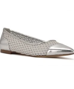 Nine West Metallic Mindset Brex Pointy Toe Flats