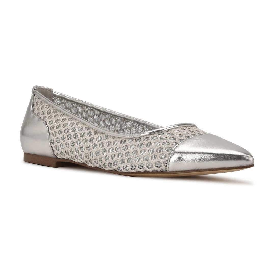Nine West Metallic Mindset Brex Pointy Toe Flats 4 Nine West Metallic Mindset Brex Pointy Toe Flats