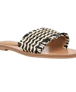 Nine West Weave Got You Cammie Flat Slide Sandals