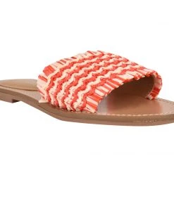 Nine West Weave Got You Cammie Flat Slide Sandals