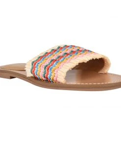 Nine West Weave Got You Cammie Flat Slide Sandals