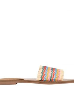 Nine West Weave Got You Cammie Flat Slide Sandals