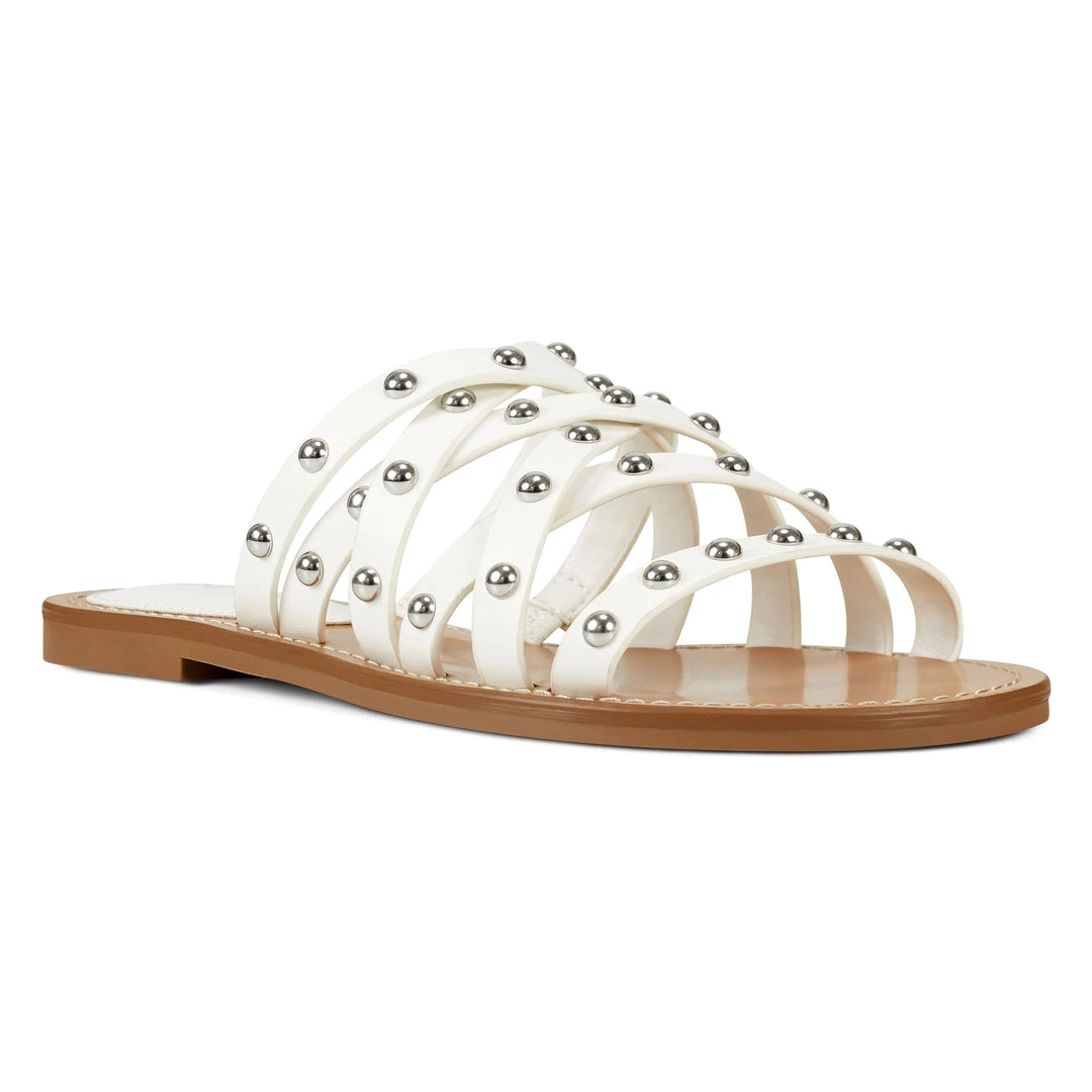 Nine West Mules & Slides Candy Flat Slide Sandals 4 Nine West Mules & Slides Candy Flat Slide Sandals