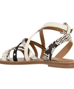 Nine West Cane Flat Studded Sandals