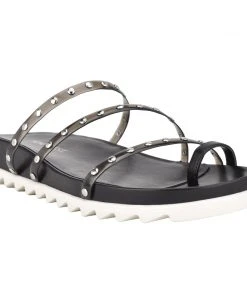 Nine West Cato Studded Slide Sandals Mules & Slides