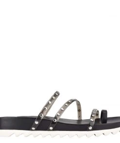 Nine West Cato Studded Slide Sandals Mules & Slides