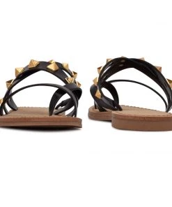Nine West Cerri Flat Slide Sandals Fun Flats 10 Nine West Cerri Flat Slide Sandals Fun Flats