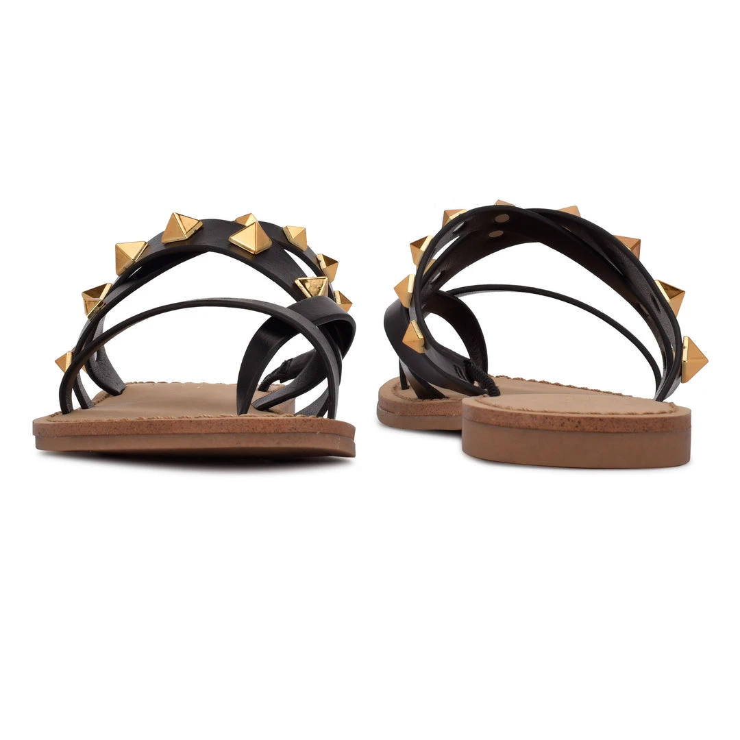 Nine West Cerri Flat Slide Sandals Fun Flats 6 Nine West Cerri Flat Slide Sandals Fun Flats