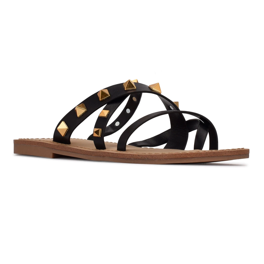 Nine West Cerri Flat Slide Sandals Fun Flats 4 Nine West Cerri Flat Slide Sandals Fun Flats
