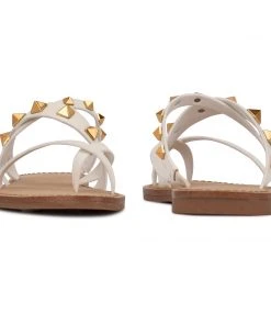 Nine West Cerri Flat Slide Sandals 10 Nine West Cerri Flat Slide Sandals