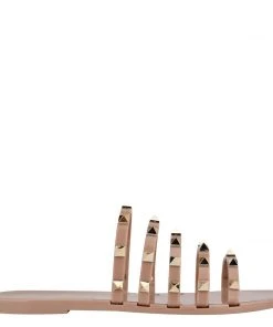 Nine West Charli Flat Slide Sandals Fun Flats