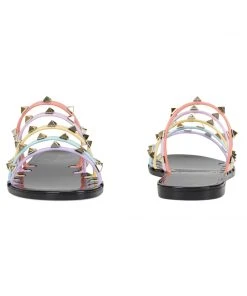 Nine West Color Pop Charli Flat Slide Sandals 12 Nine West Color Pop Charli Flat Slide Sandals