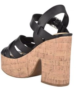 Nine West Cheers Heeled Platform Sandals Weave Got You 9 Nine West Cheers Heeled Platform Sandals Weave Got You