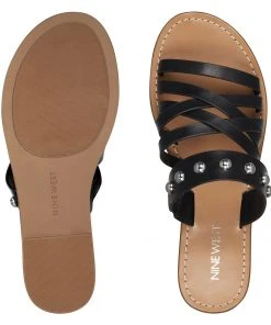 Nine West Colby Flat Slide Sandals Mules & Slides