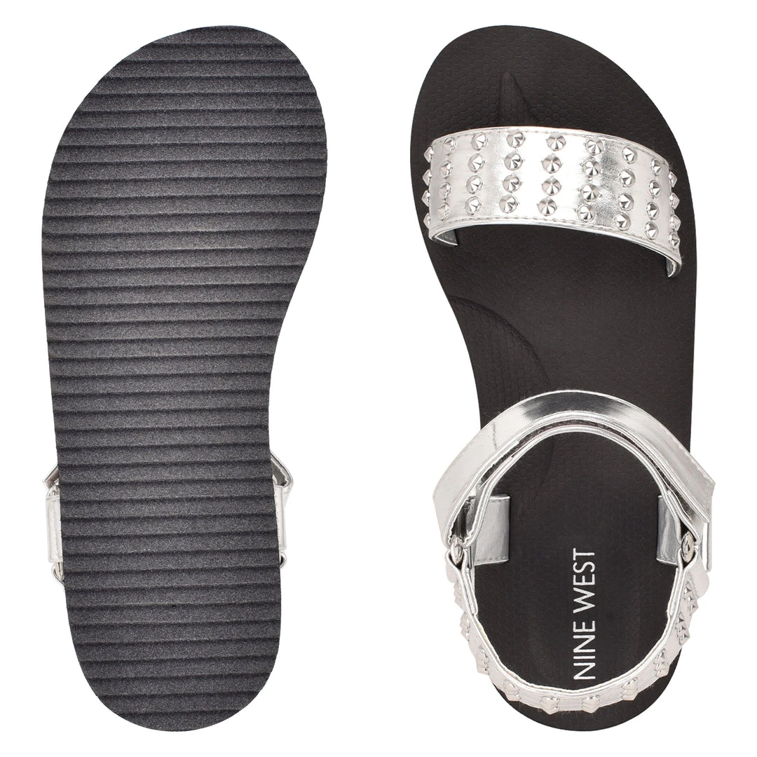 Nine West Comehere Studded Platform Sandals 7 Nine West Comehere Studded Platform Sandals