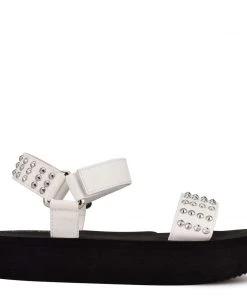 Nine West Comehere Studded Platform Sandals