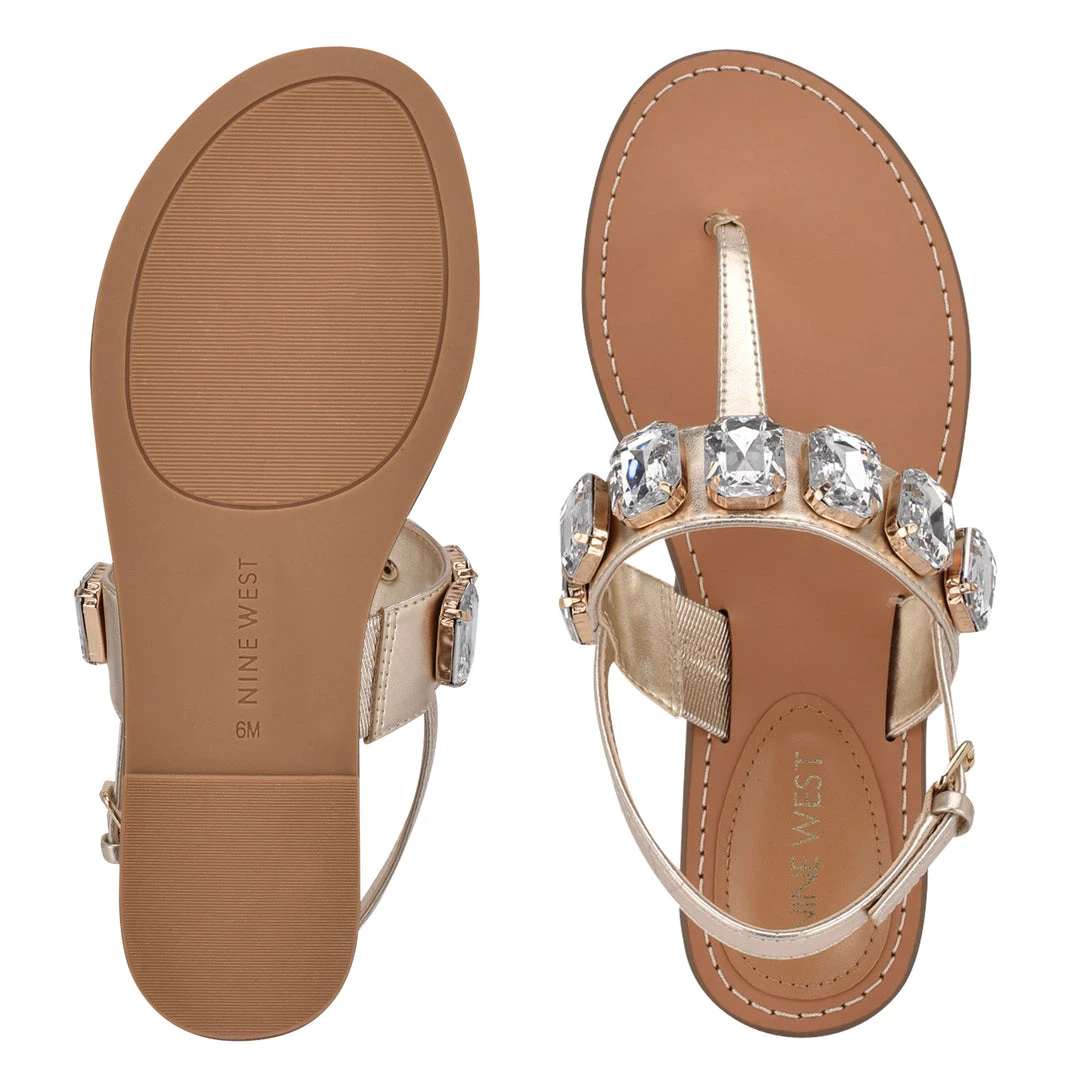 Nine West Coral Flat Sandals 7 Nine West Coral Flat Sandals