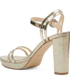 Nine West Daisy Open Toe Sandals Metallic Mindset