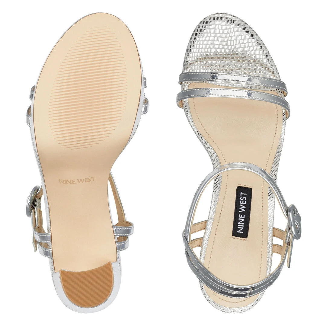 Nine West Daisy Open Toe Sandals Metallic Mindset 8 Nine West Daisy Open Toe Sandals Metallic Mindset