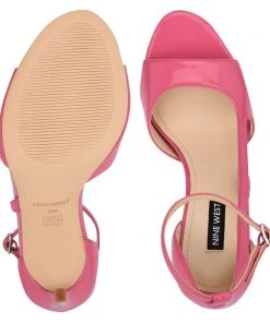 Nine West Dance Heeled Ankle Strap Sandals Color Pop