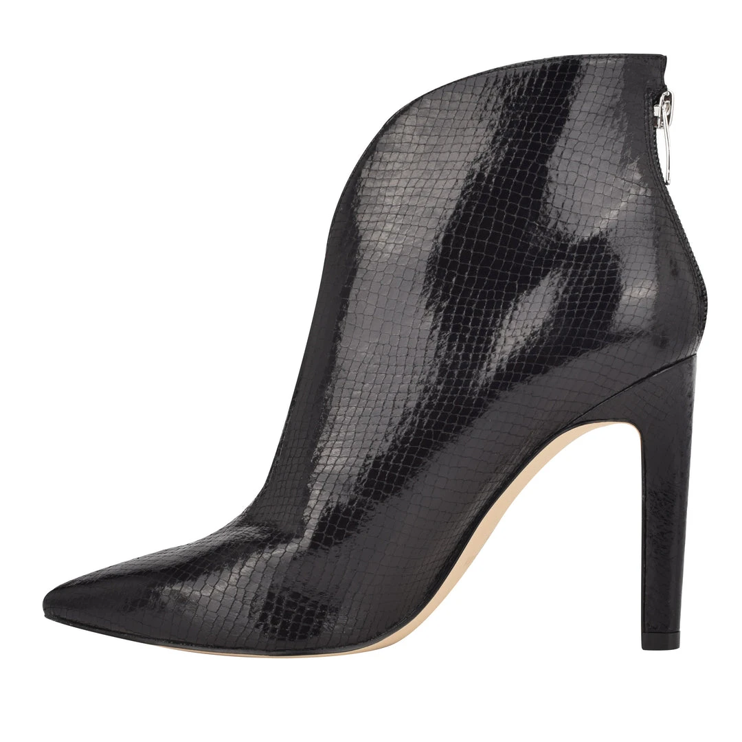 Nine West Metallic Mindset Danie Heel Booties 6 Nine West Metallic Mindset Danie Heel Booties