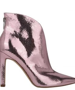 Nine West Danie Heel Booties Metallic Mindset