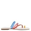 Nine West Darbie Flat Toe Ring Slide Sandals Color Pop 1 Nine West Darbie Flat Toe Ring Slide Sandals Color Pop