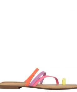 Nine West Darbie Flat Toe Ring Slide Sandals