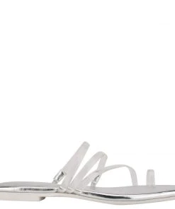 Nine West Darbie Flat Toe Ring Slide Sandals