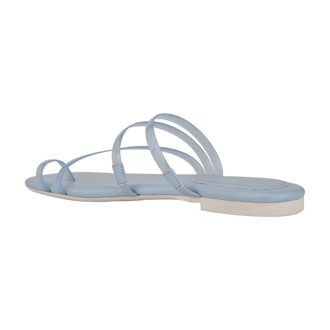 Nine West Darbie Flat Toe Ring Slide Sandals 5 Nine West Darbie Flat Toe Ring Slide Sandals