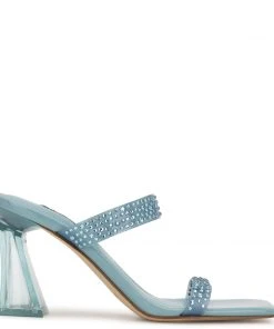 Nine West Color Pop Darla Heeled Slide Sandals