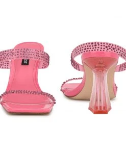 Nine West Color Pop Darla Heeled Slide Sandals