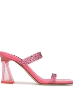 Nine West Color Pop Darla Heeled Slide Sandals