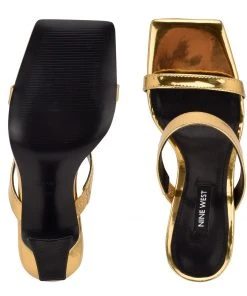 Nine West Heel Appeal Darla Heeled Slide Sandals 11 Nine West Heel Appeal Darla Heeled Slide Sandals