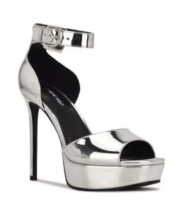 Nine West Debby Platform Sandals High Impact Platforms