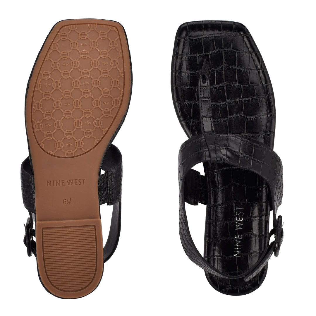 Nine West Define Flat Thong Sandals 7 Nine West Define Flat Thong Sandals