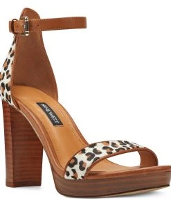Nine West Dempsey Platform Sandals Heels 9 Nine West Dempsey Platform Sandals Heels
