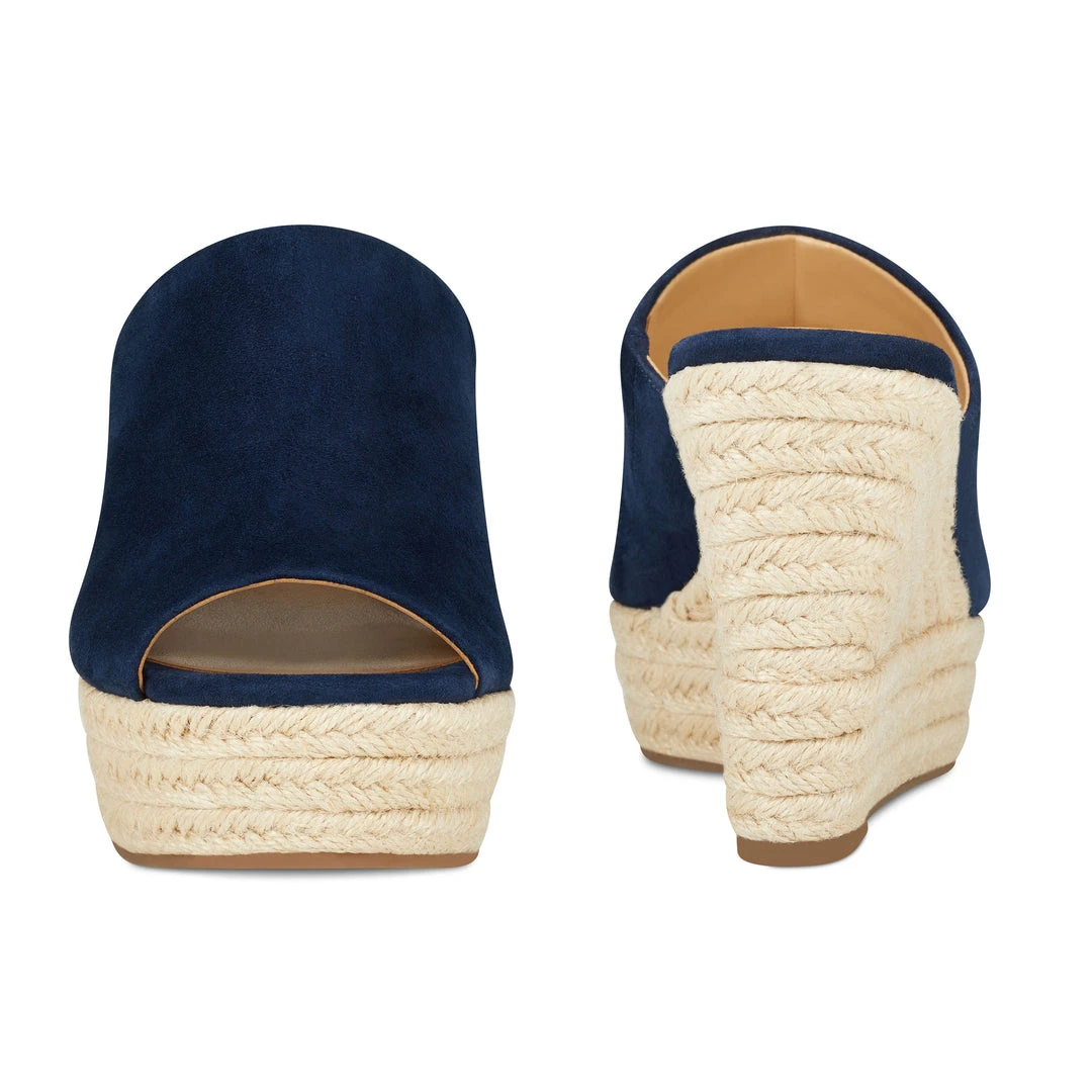 Nine West Denna Espadrille Slide Sandals 7 Nine West Denna Espadrille Slide Sandals