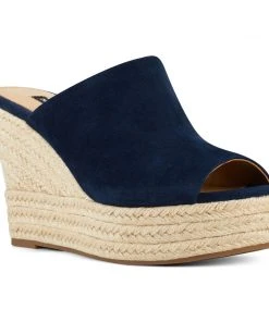 Nine West Denna Espadrille Slide Sandals 9 Nine West Denna Espadrille Slide Sandals