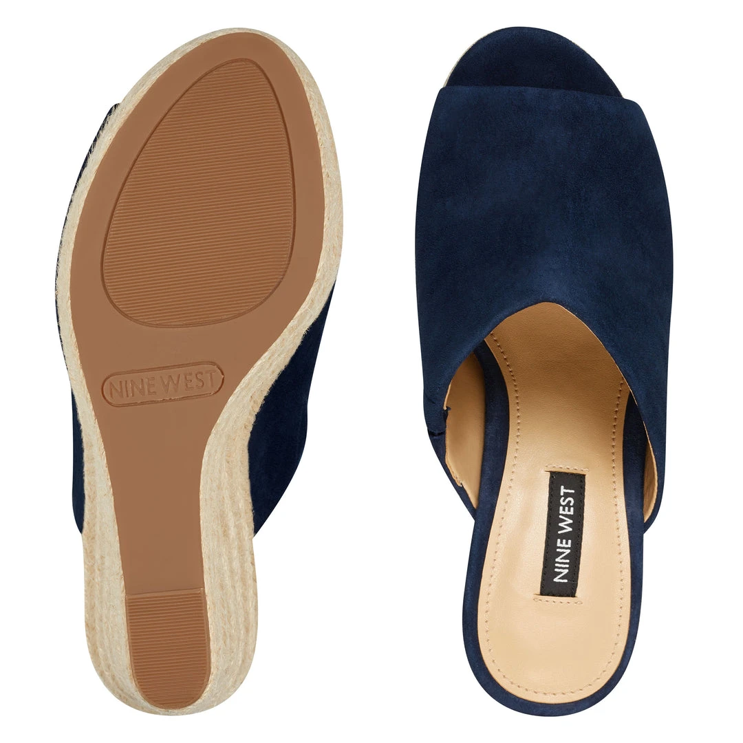 Nine West Denna Espadrille Slide Sandals 8 Nine West Denna Espadrille Slide Sandals