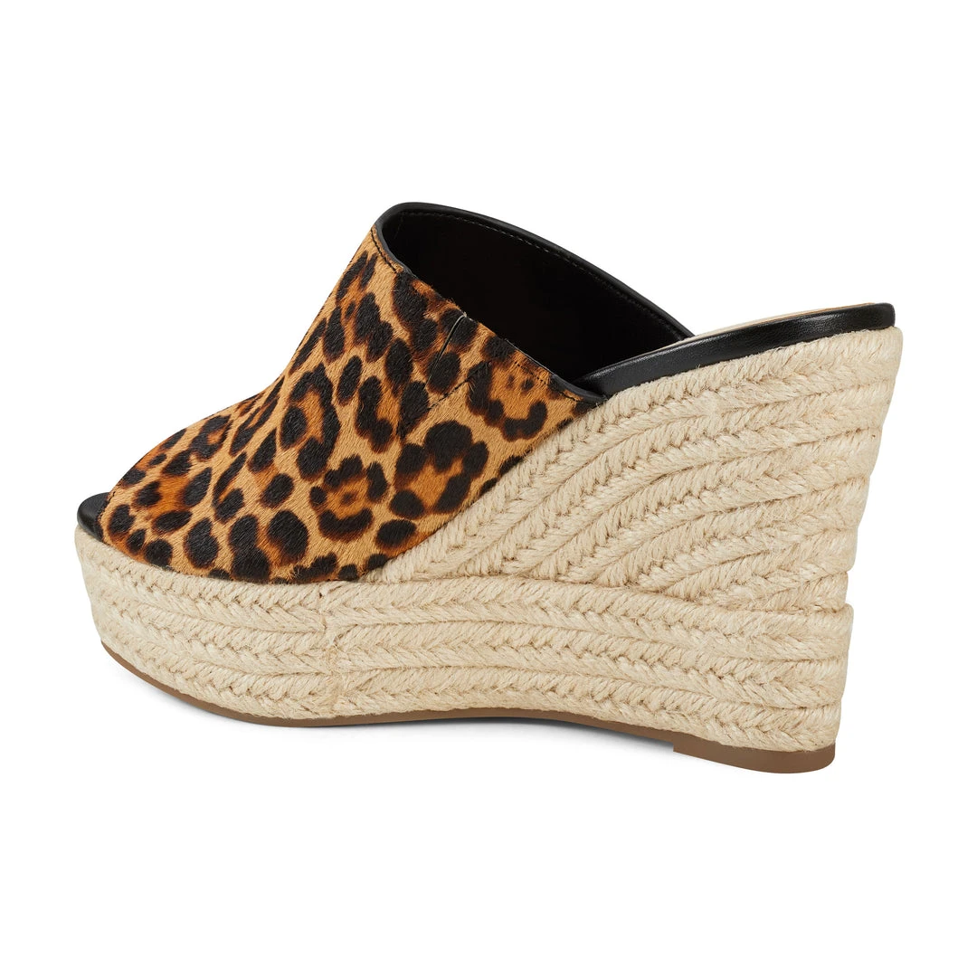 Nine West Denna Espadrille Slide Sandals 5 Nine West Denna Espadrille Slide Sandals