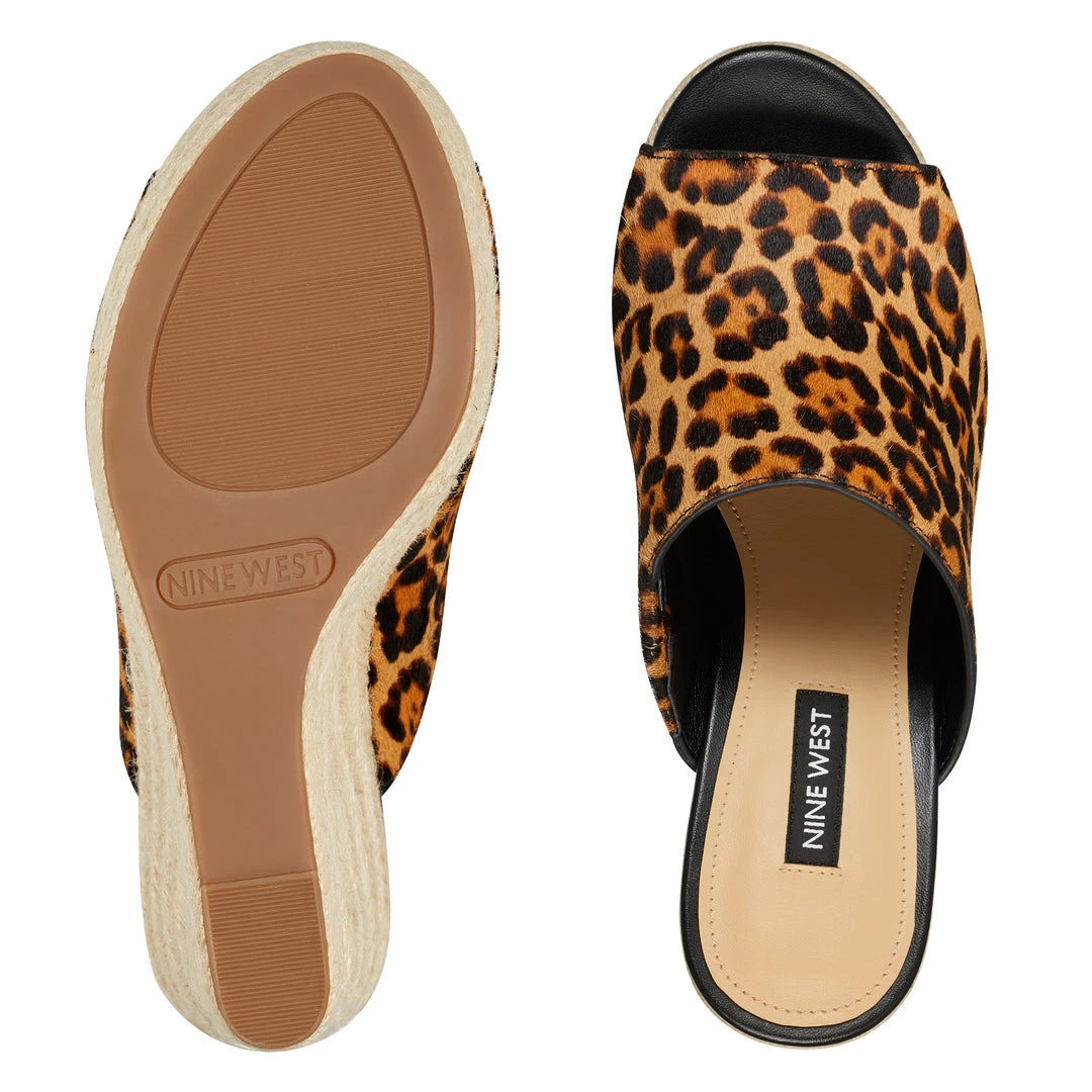 Nine West Denna Espadrille Slide Sandals 8 Nine West Denna Espadrille Slide Sandals