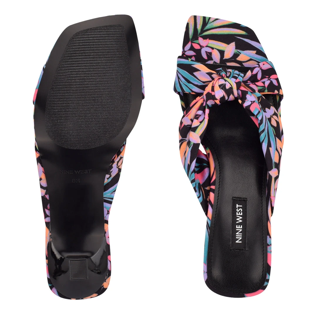 Nine West Dipa Heeled Slide Sandals Heel Appeal 7 Nine West Dipa Heeled Slide Sandals Heel Appeal