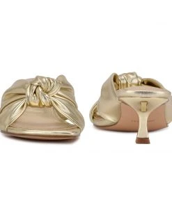 Nine West Heel Appeal Dipa Heeled Slide Sandals 10 Nine West Heel Appeal Dipa Heeled Slide Sandals