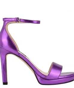 Nine West High Impact Platforms Edyn Ankle Strap Sandals