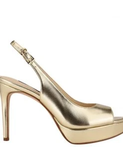 Nine West Elle Slingback Platform Sandals High Impact Platforms