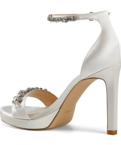 Nine West Heels Engaged Heeled Ankle Strap Sandals 10 Nine West Heels Engaged Heeled Ankle Strap Sandals